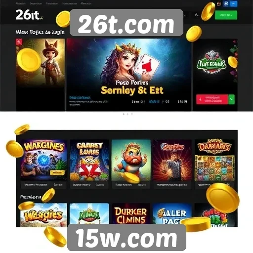 Exame da diversidade de jogos disponíveis em 26t.com